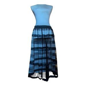 Philosophy Grey Black Two In 1 Removable Mesh And Pencil Skirt M
